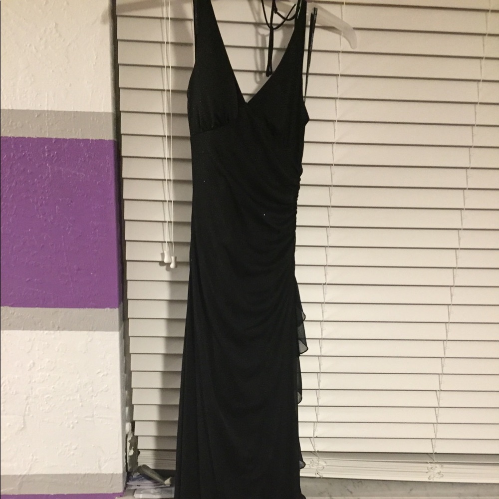 Black full length dress